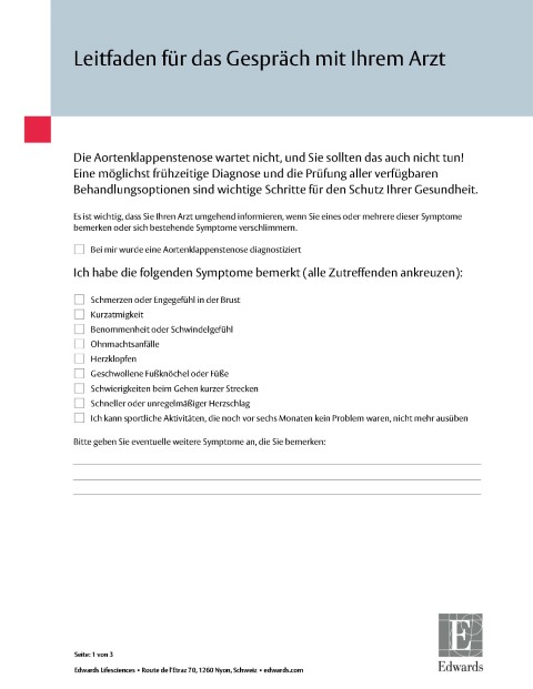 Aortic Stenosis Informed Discussion Guide