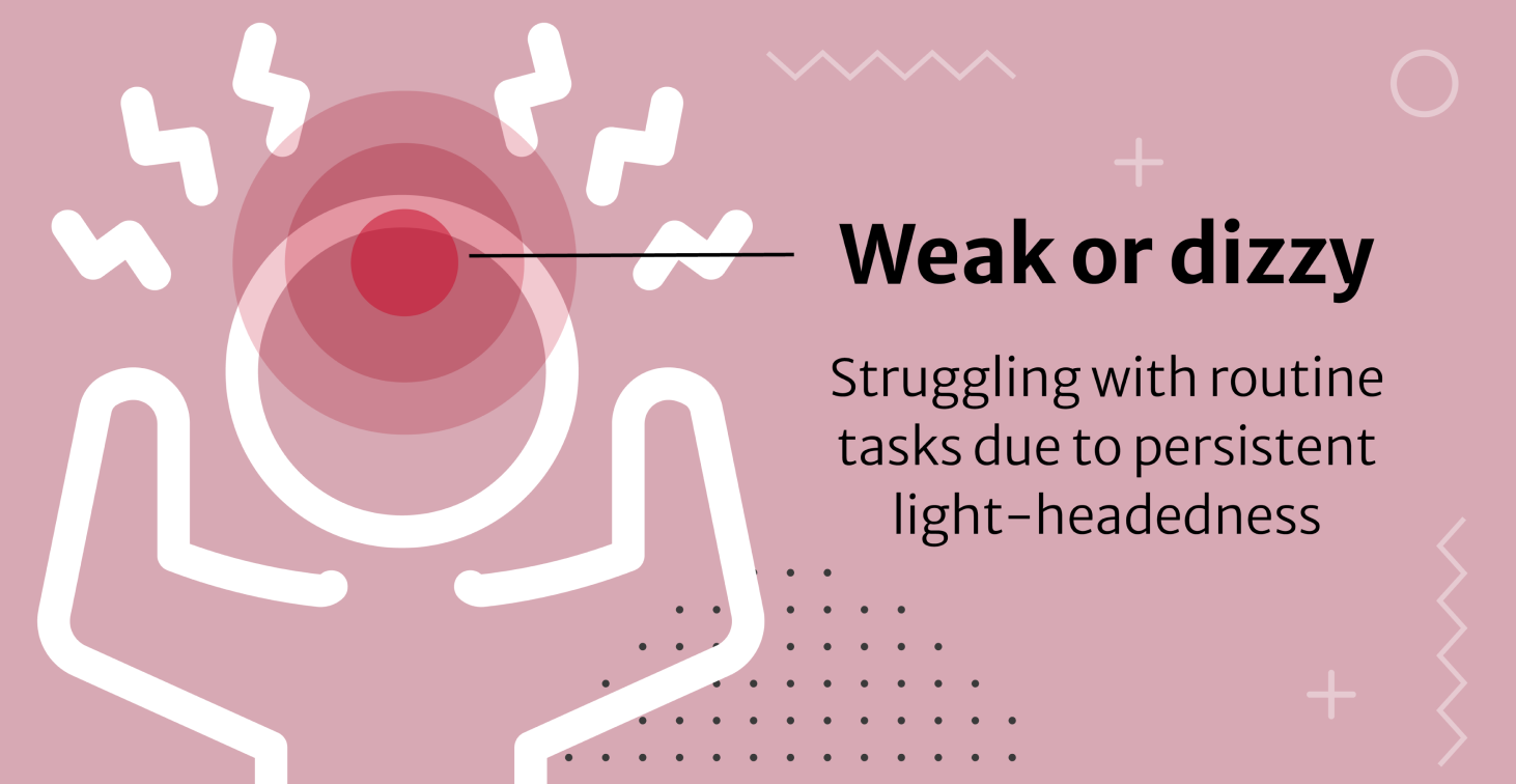 Weak or dizzy